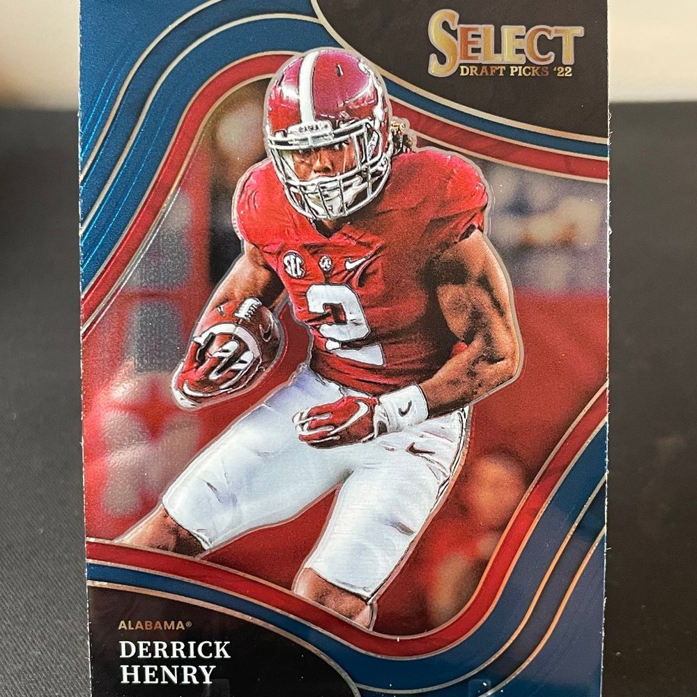 2022 Derrick Henry Blue Panini Select Card #127 Tennessee Titans
